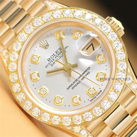 ladies gold rolex watch prices|18k gold ladies rolex watch.